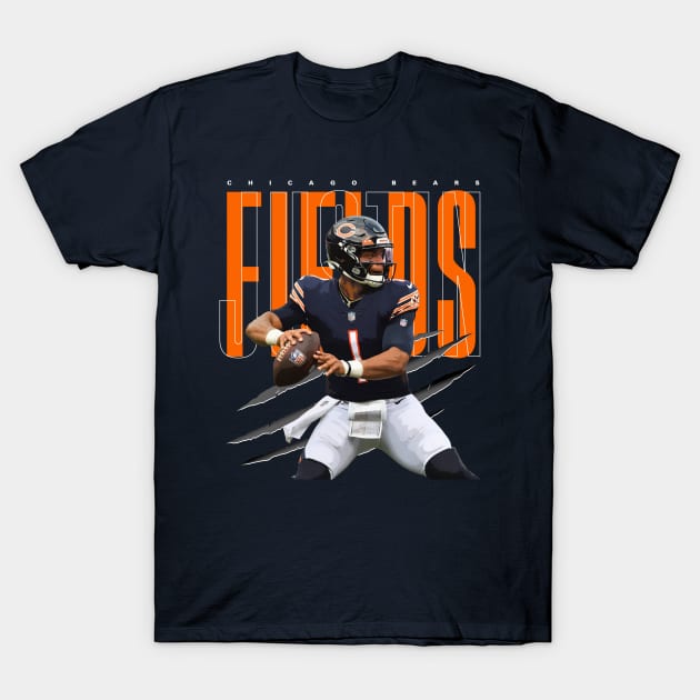 Justin Fields T-Shirt by Juantamad